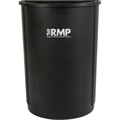 Poubelle demi-ronde, Poly&eacute;thyl&egrave;ne, 21 gal. US Industrial Sales