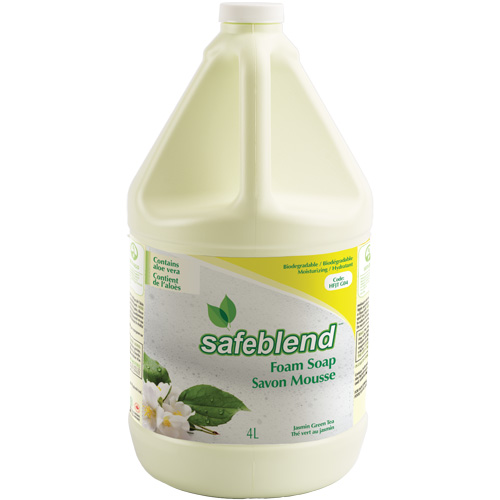 Savon au th&eacute; vert et jasmin, Mousse, 4 L, Parfum&eacute; Industrial Sales