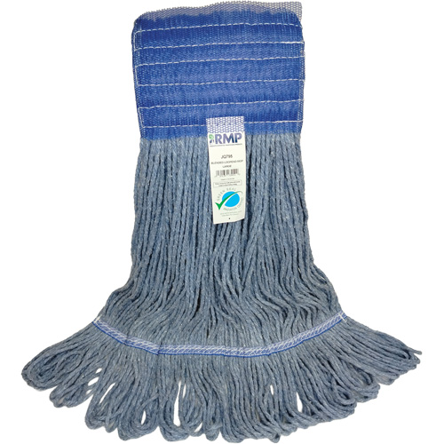 T&ecirc;te de vadrouille &agrave; bande large, Antimicrobien/Finition de plancher/Sp&eacute;cialis&eacute;, Coton/Rayonne/Synth&eacute;tique, Style Boucle Industrial Sales