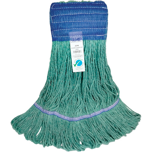 Wide-Band Mop Head, Antimicrobial/Floor Finishing/Specialty, Cotton/Rayon/Synthetic, Loop Style Industrial Sales