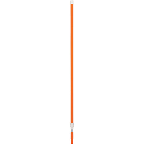 Handle, Broom/Brush/Dust Mop/Pad Holder/Scraper/Squeegee/Wet Mop, Orange, Telescopic, 62" - 109-2/5" L Industrial Sales