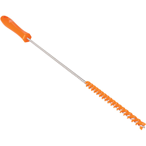 Tube Brush, Stiff Bristles, 19-7/10" Long, Orange Industrial Sales