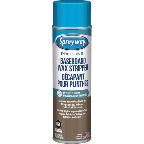 Baseboard Wax Stripper with Clinging Foam, 19 oz., Aerosol Can Industrial Sales