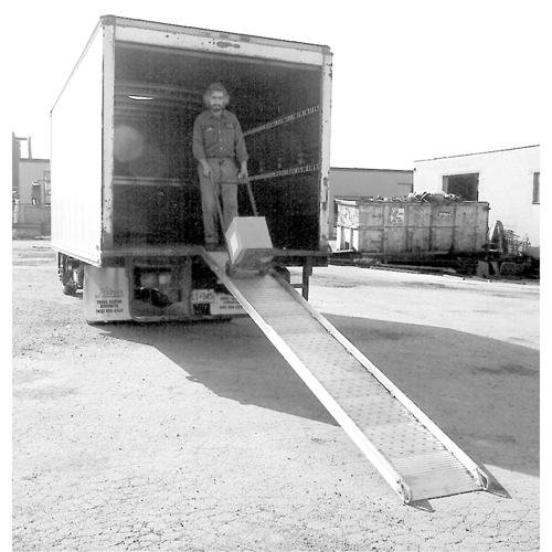 Aluminum Walk ramps with Perforated Traction Grip, 1500 lbs. Capacity, 32" W x 12' L Industrial Sales