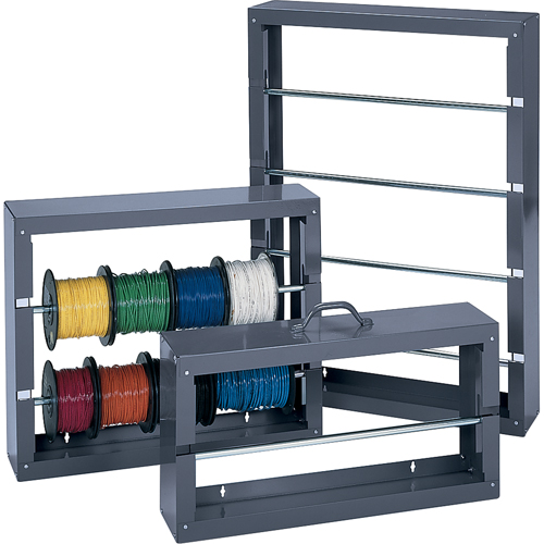SUPPORT BOBINES DE FILMETALLIQUE (1 TIGE), De base, 6" la x 26-1/8" p x 10-3/8" h Industrial Sales