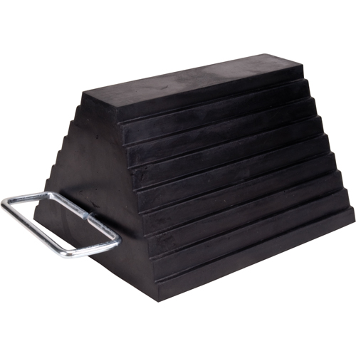 Wheel Chock, 9" x 8" x 6", Black Industrial Sales