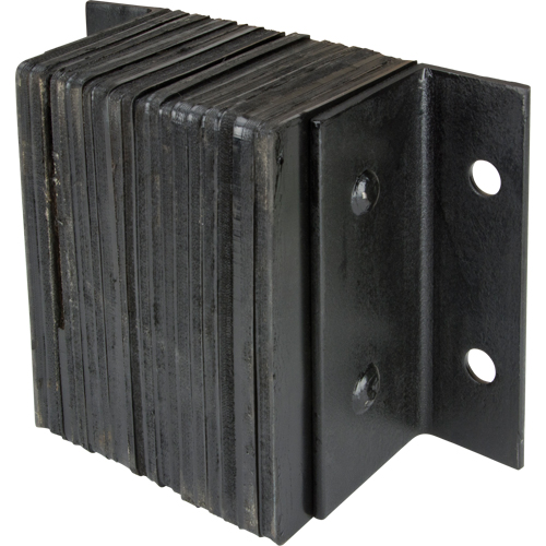 Laminated Dock Bumpers, Horizontal, Rubber, 12" W x 6" D x 10" H Industrial Sales