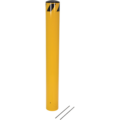 Bornes &agrave; couler, Acier, 48-1/2" h x 5-9/16" la, Jaune Industrial Sales