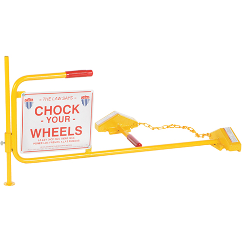 Single Rail Chock With Flag Rail Combo Industrial Sales