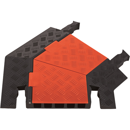 Protecteur de c&acirc;ble pour usage g&eacute;n&eacute;ral &agrave; 5 canaux Guard Dog, virage &agrave; droite Industrial Sales