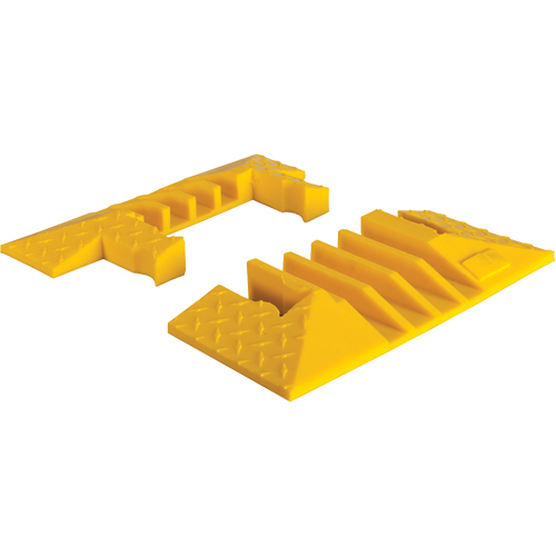 Yellow Jacket&reg; 4-Channel Heavy Duty Cable Protector - End Caps Industrial Sales