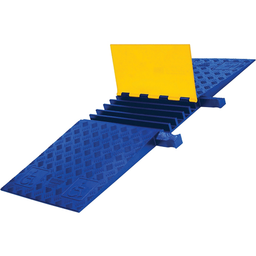 Yellow Jacket&reg; Heavy Duty ADA/DDA Cable Protector, 5 Channels, 18" L x 50" W x 1.875" H Industrial Sales