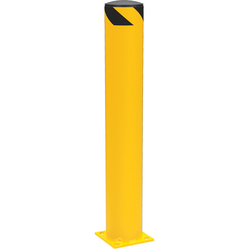 Bornes de s&eacute;curit&eacute; tubulaire, Acier, 42" h x 6-5/8" la, Jaune Industrial Sales