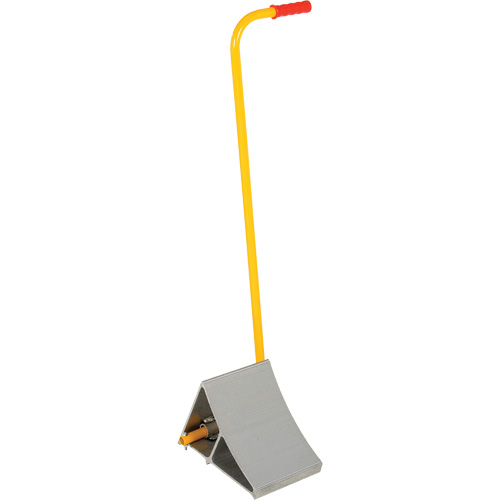Aluminum Wheel Chock With Handle, 7" W x 11-7/8" D x 7-11/16" H Industrial Sales
