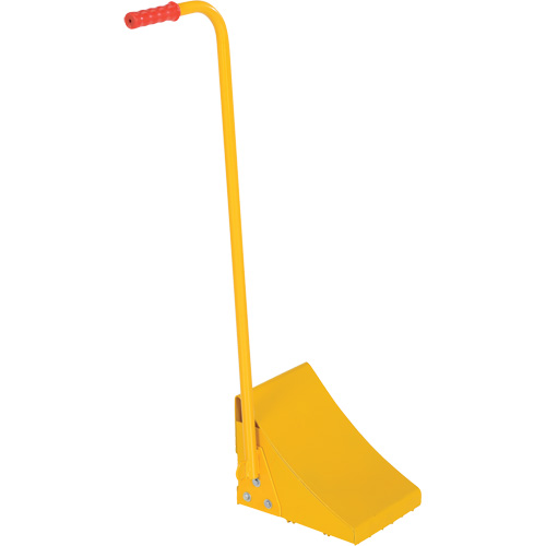 Ergo Handle Wheel Chock, Steel, Yellow, 8" W x 10-3/4" D x 9-1/8" H Industrial Sales