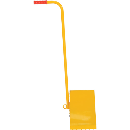 Ergo Handle Wheel Chock, Steel, Yellow, 8" W x 10-3/4" D x 9-1/8" H Industrial Sales