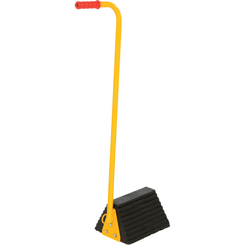 Ergo Handle Wheel Chock, 9-1/4" x 8" x 6", Black Industrial Sales