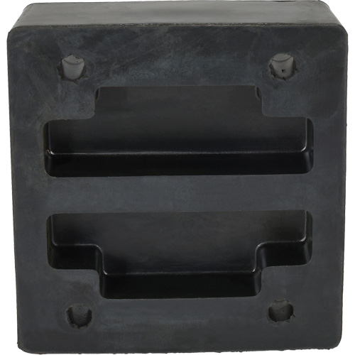 Molded Dock Bumper, Reinforced Rubber, 12" W x 4" D x 13" H Industrial Sales