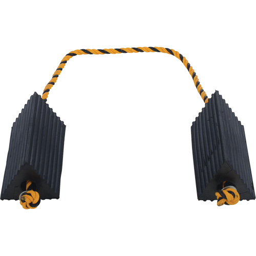 Airline Wheel Chock, 5" x 10" x 4-1/2", Black Industrial Sales