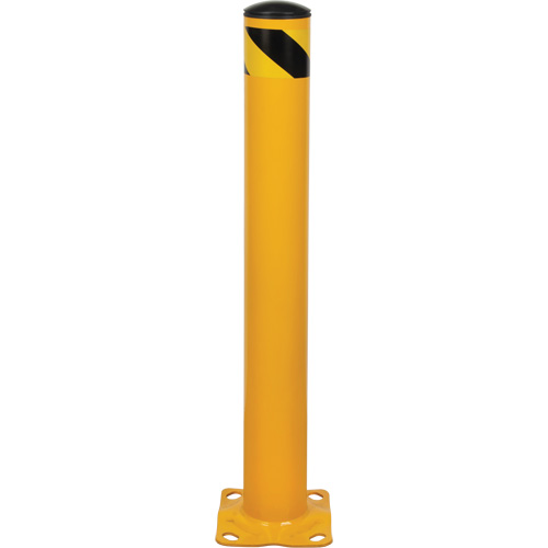 Bollard, Steel, 36" H x 4-1/2" W, Yellow Industrial Sales