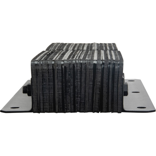 Laminated Dock Bumpers, Vertical, Rubber, 11" W x 4" D x 24" H Industrial Sales