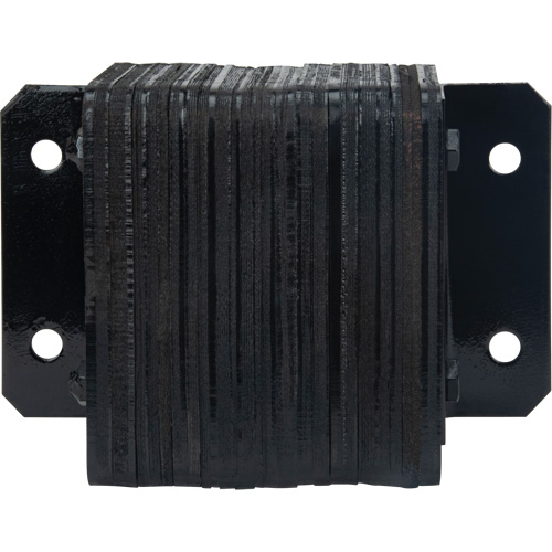 Laminated Dock Bumpers, Horizontal, Rubber, 12" W x 4" D x 10" H Industrial Sales