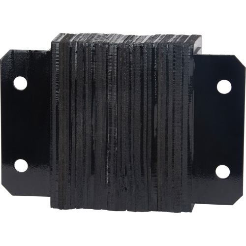 Laminated Dock Bumpers, Horizontal, Rubber, 12" W x 4" D x 10" H Industrial Sales