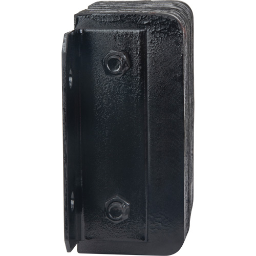 Laminated Dock Bumpers, Horizontal, Rubber, 12" W x 4" D x 10" H Industrial Sales