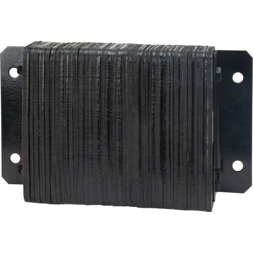 Laminated Dock Bumpers, Horizontal, Rubber, 18" W x 4" D x 12" H Industrial Sales