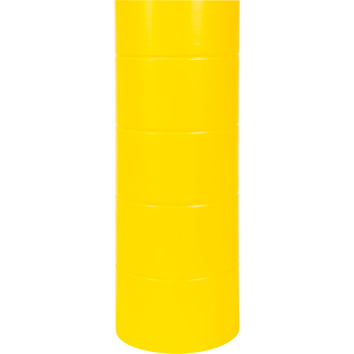 Polyethylene Bollard Cover, 6-5/8" Dia. x 60" L, Red/Yellow Industrial Sales