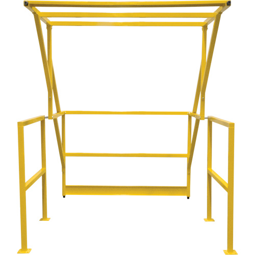 Barri&egrave;re de s&eacute;curit&eacute; pour mezzanine, 70" lo x 77" ha, 78" &eacute;lev&eacute;e, Jaune Industrial Sales