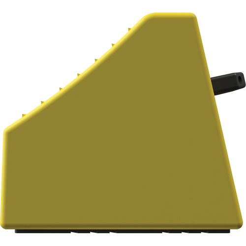 Cale de roue ultra-robuste pour l'exploitation mini&egrave;re Checkers Safety sans support, PEHD, Jaune, 14-1/2" la x 17-1/2" p x 16" h Industrial Sales