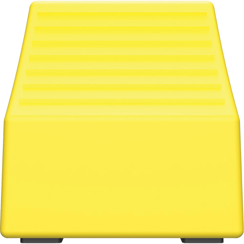 Cale de roue ultra-robuste pour l'exploitation mini&egrave;re Checkers Safety sans support, PEHD, Jaune, 14-1/2" la x 17-1/2" p x 16" h Industrial Sales
