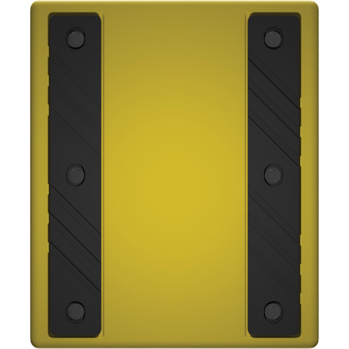 Cale de roue ultra-robuste pour l'exploitation mini&egrave;re Checkers Safety sans support, PEHD, Jaune, 14-1/2" la x 17-1/2" p x 16" h Industrial Sales