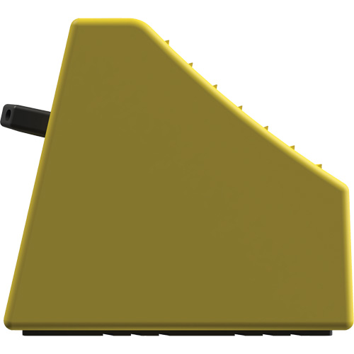 Cale de roue ultra-robuste pour l'exploitation mini&egrave;re Checkers Safety sans support, PEHD, Jaune, 14-1/2" la x 17-1/2" p x 16" h Industrial Sales