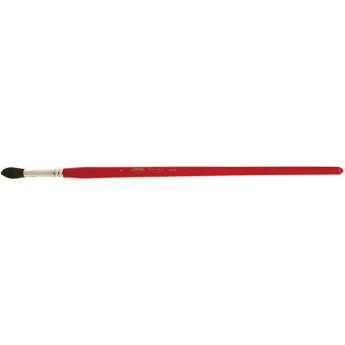 Pinceau de forme ronde pour marquage, Largeur de la brosse de 9/32", Soie de chameau, Manche &agrave; Bois Industrial Sales