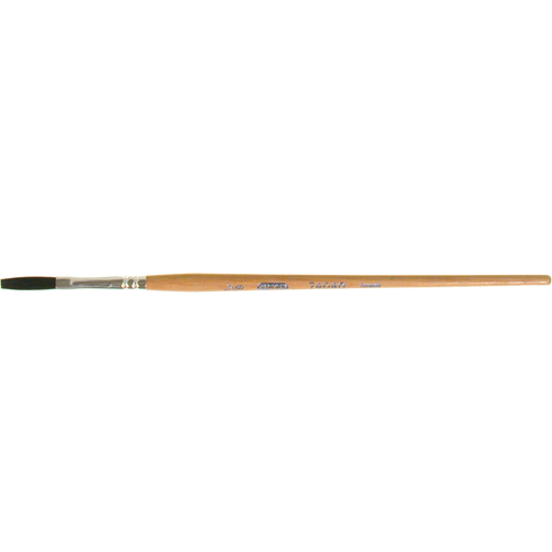 Pinceau une passe, Largeur de la brosse de 1/8", Soie de bœuf, Manche &agrave; Bois Industrial Sales
