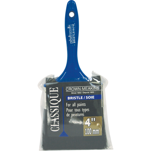 Classic Paint Brush, Bristle, Plastic Handle, 4" Width Industrial Sales