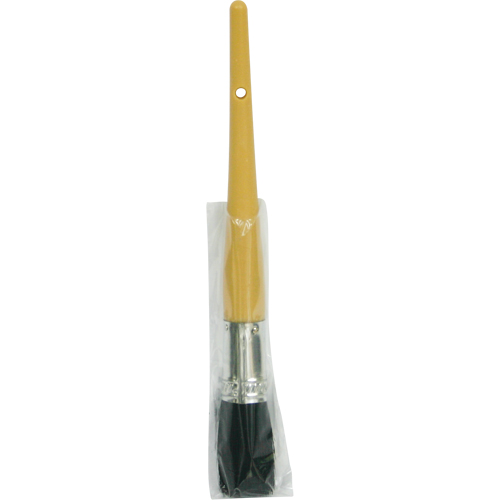 Oval Paint Brush, Bristle, Plastic Handle, 21/32" Width Industrial Sales