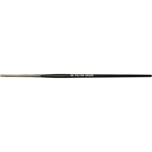 Flat Bristle Artist Brush, 6 mm Brush Width, Red Sable, Wood Handle Industrial Sales