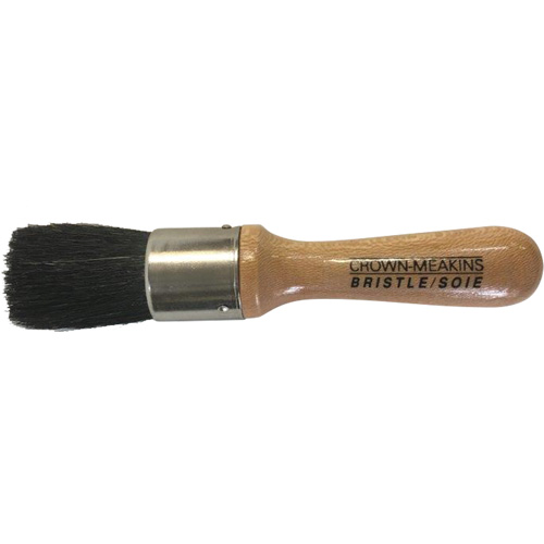 Stencil Brush, Natural Bristles, Wood Handle, 1" Width Industrial Sales
