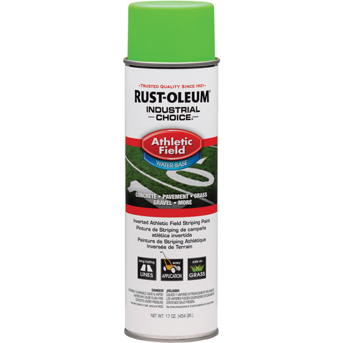 Peinture pour traçage de ligne pour terrain de gymnastique Industrial Choice AF1600, Vert, Canette a&eacute;rosol Industrial Sales