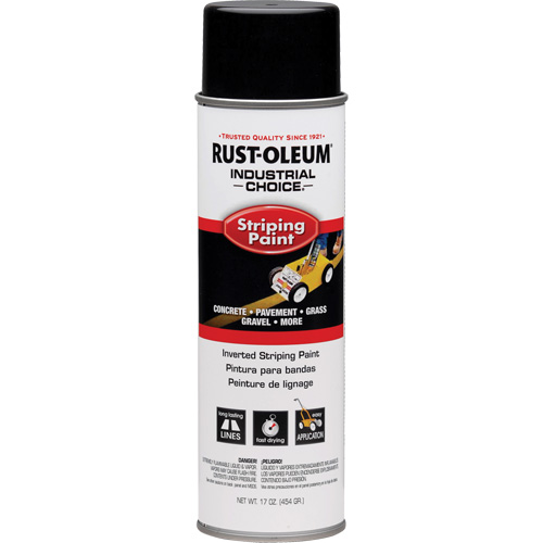 Peinture pour traçage de ligne &agrave; l'envers du syst&egrave;me S1600, Noir, Canette a&eacute;rosol Industrial Sales