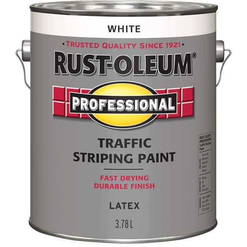 Peinture pour traçage de lignes de circulation, Blanc, 3,78 L, Cruche Industrial Sales