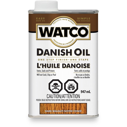 Huile danoise Watco, 947 ml, Noyer fonc&eacute;, Transparent Industrial Sales