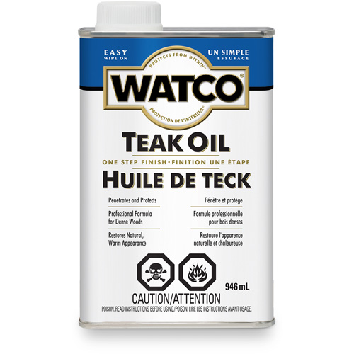 Huile de teck Watco, 946 ml, Transparent, Transparent Industrial Sales