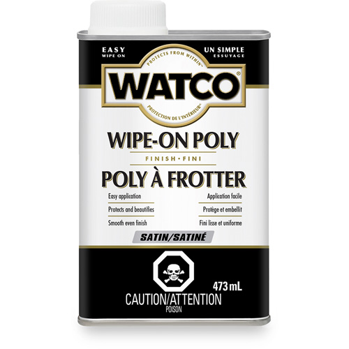 Teinture &agrave; essuyage en poly Watco, 473 ml, Transparent, Satin Industrial Sales