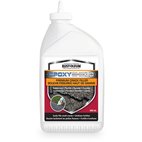 Mat&eacute;riau de remplissage de fissures caoutchout&eacute; de qualit&eacute; sup&eacute;rieure EpoxyShield, Bouteille, Noir Industrial Sales