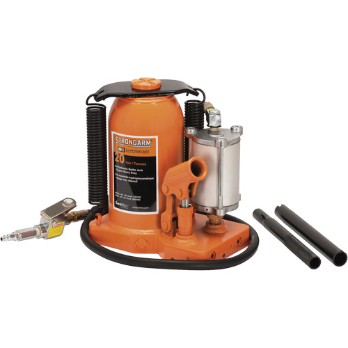 380C Cric-bouteille, 20 tonne(s), Air comprim&eacute;/hydraulique, 20-5/8" Hauteur &eacute;lev&eacute;e Industrial Sales