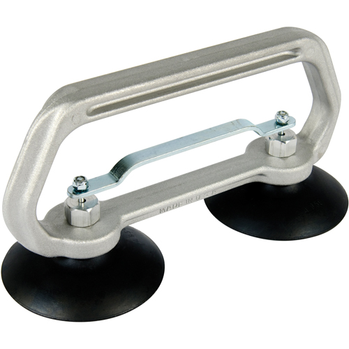 Appareils &agrave; ventouses - Ventouse double industrielle, 50 lb Capacit&eacute;, 4", Barre &agrave; tirer, 10" Longueur de la manche Industrial Sales